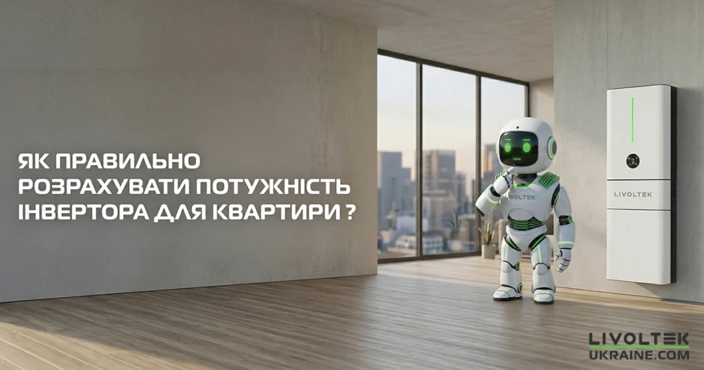розрахунок потужності інвертора Livoltek для оселі